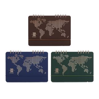 Luxeworld Wire-O Desk Calendar