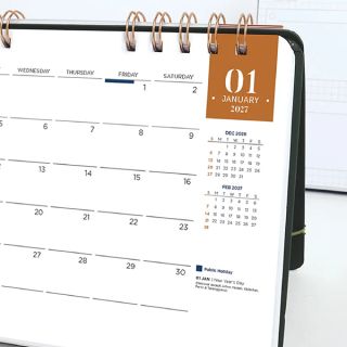 Luxeworld Wire-O Desk Calendar 07