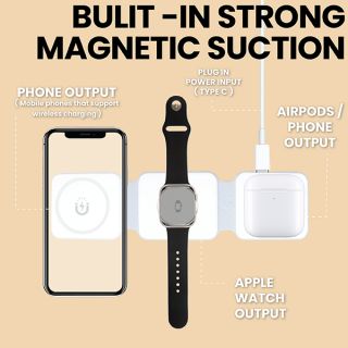 Magfold 3 in 1 Magnetic Wireless Charger 03