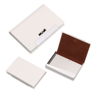 Magnetic Faux Leather Name Card Holder 03