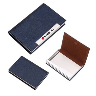 Magnetic Faux Leather Name Card Holder 04
