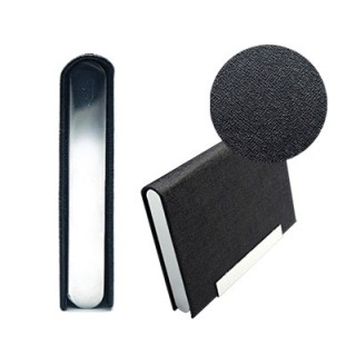 Magnetic Faux Leather Name Card Holder 08