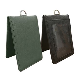 Magnetic PU ID Holder Flip Open Wallet 05
