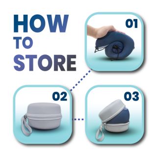 MEMORY Foam Travel Pillow with Flight Pouch 08