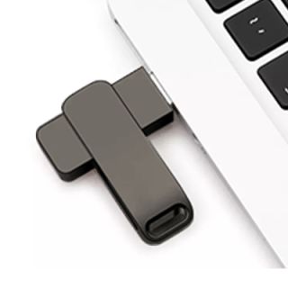 Metal Swing Black USB Flash Drive - 16GB 03