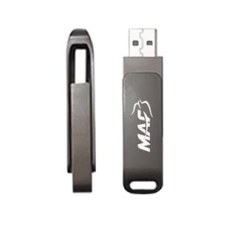 Metal Swing Black USB Flash Drive - 16GB 04