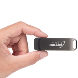 Metal Swing Black USB Flash Drive - 32GB 04