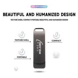 Metal Swing Black USB Flash Drive - 8GB 05