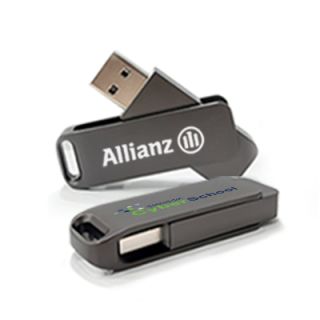 Metal Swing Black USB Flash Drive - 8GB 03