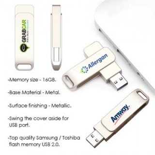 Metal Swing Silver USB flash drive - 16GB 07