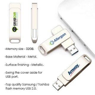 Metal Swing Silver USB flash drive - 32GB 06