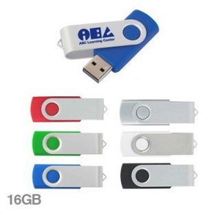 Metal Swivel Color Coated USB Flash Drive - 16GB 03