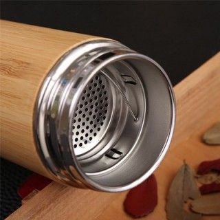 Mini Bamboo Premium Stainless Steel Thermos - 350ml 05