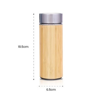 Mini Bamboo Premium Stainless Steel Thermos - 350ml 08
