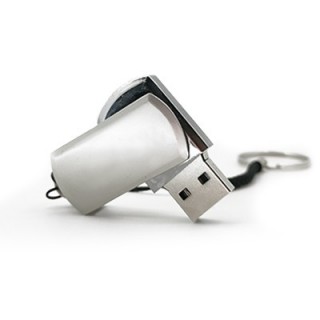 Mini Metal Swivel USB flash drive with HP Strap - 8GB 03