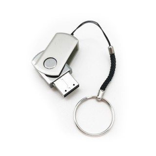 Mini Metal Swivel USB flash drive with HP Strap - 8GB 04