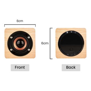 Mini Nelson Wooden Bluetooth Speaker - 400mAh Battery 09