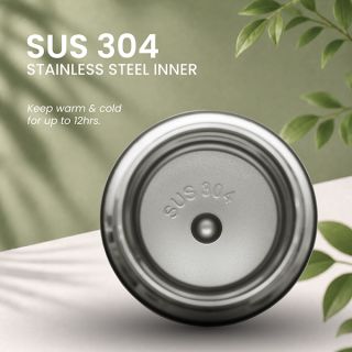 MINI Premium Thermos Flask with Wood Lid - 350ml 03