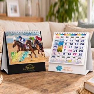 Mini Racing Horse with Stand Calendar 2027 02