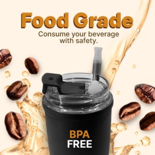 MOFI Stainless Steel Tumbler with Straw - 380ml 03