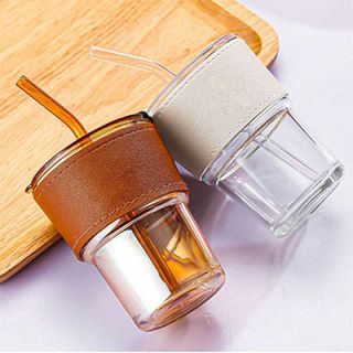 MONTE 2 Premium Color Glass Mug with PU Sleeve- 400ml 04