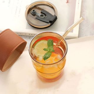 MONTE 2 Premium Color Glass Mug with PU Sleeve- 400ml 06