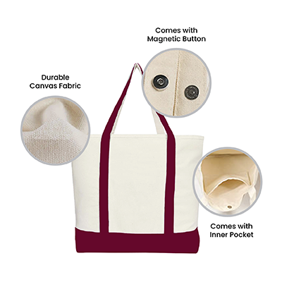Multipurpose Fashion Tote Bag - 10oz (350x450x90) 04