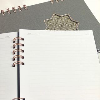 NAJMA Islamic-Inspired Wire-O PU Leather Notebook - A5 Size 06