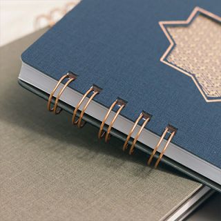 NAJMA Islamic-Inspired Wire-O PU Leather Notebook - A5 Size 08