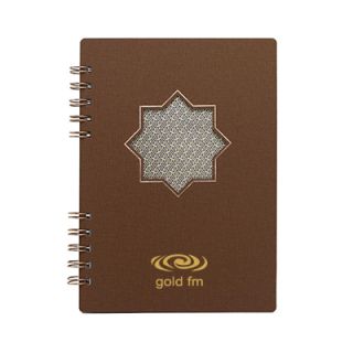 NAJMA Islamic-Inspired Wire-O PU Leather Notebook - A5 Size 01