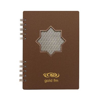 NAJMA Islamic-Inspired Wire-O PU Leather Notebook - A5 Size