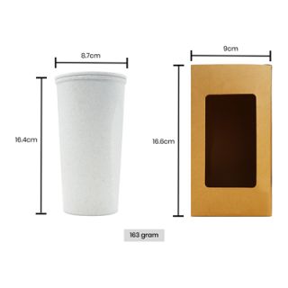 Natural Eco-Wheat Tumbler - 400ml 09