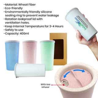 Natural Eco-Wheat Tumbler - 400ml 10
