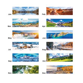 Nature's Serenity Calendar 2026 03