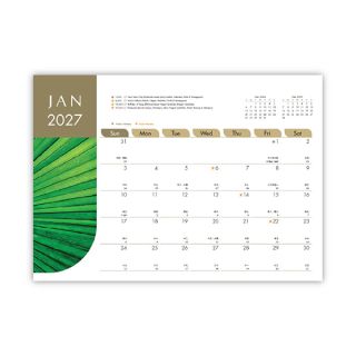 Nature Wire-O Desk Calendar 2027 03