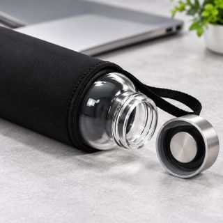 NEO Glass Bottle with Neoprene Pouch - 550ml