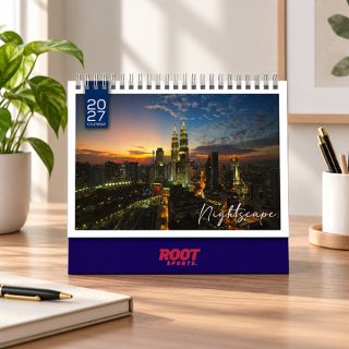 Nightscape lll Wire-O Desk Calendar 2027 02