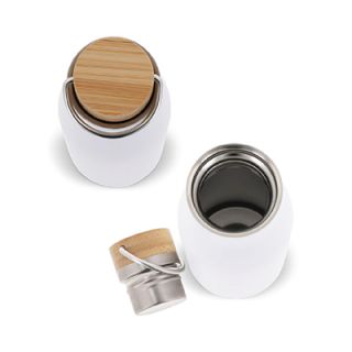 OPPA Double Wall S.Steel with Bamboo Cap Handle - 450ml 03