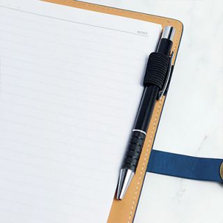 Orbit Motif PU Executive Notebook - A5 Size 10