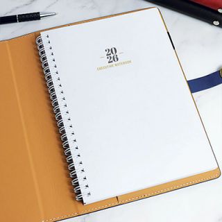 Orbit Motif PU Executive Notebook - A5 Size 12