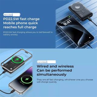 Original Pineng Branded PN-701PD Magnetic Wireless Power Bank - 10000mAh 07