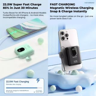 Original Pineng Branded PN-725PD Magnetic Wireless Power Bank - 10000mAh 05