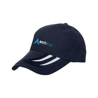 OS Baseball Cotton Brush Cap 200g 6 Panel with Stripe