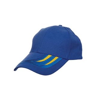 OS Baseball Cotton Brush Cap 200g 6 Panel with Stripe 05