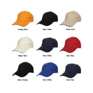 OS Baseball Sandwich Peak Cotton Brush Cap 200g 6 Panel 02
