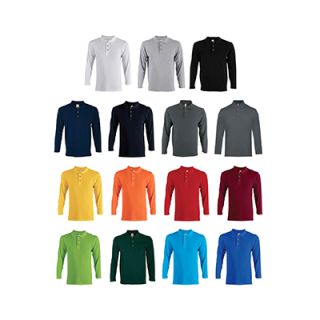OS CVC Honeycomb Long Sleeve 230gsm Polo Shirt 03