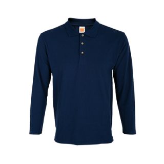 OS CVC Honeycomb Long Sleeve 230gsm Polo Shirt 04