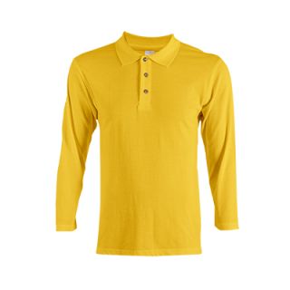 OS CVC Honeycomb Long Sleeve 230gsm Polo Shirt 06