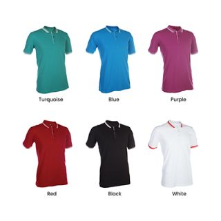 OS CVC Honeycomb Multi Tipped Collar & Cuff 230gsm Polo Shirt