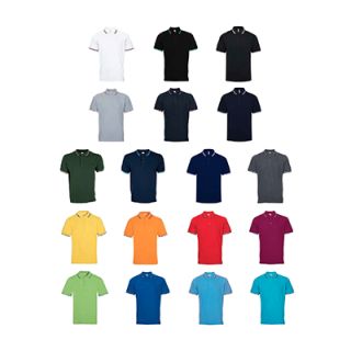 OS CVC Honeycomb Tipped Collar & Cuff 230gsm Polo Shirt V2
